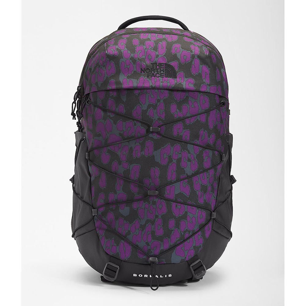 The North Face Backpacks Womens Australia - The North Face Borealis Purple Leopard / Black (KVD-7325